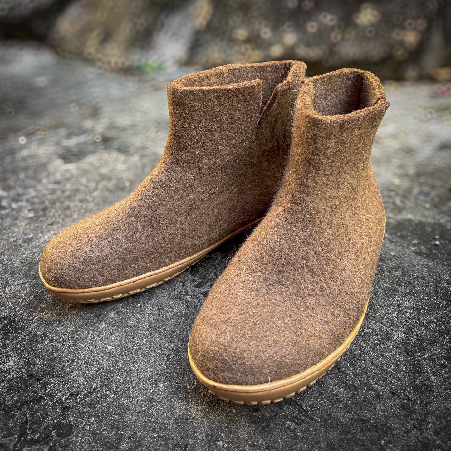 Felted natural wool shoes Felties  super light and warm